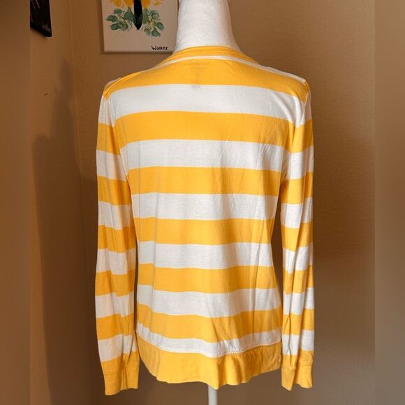 GAP Yellow and White Striped Tee - Picture 4 of 5